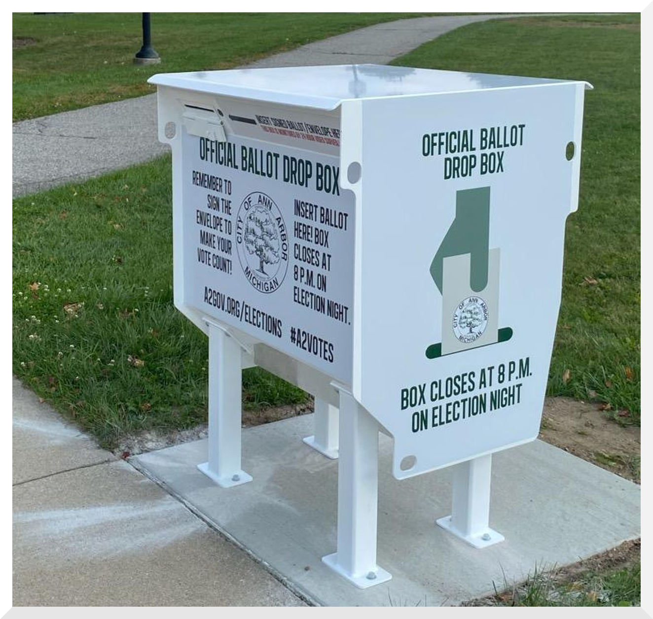 election ballot drop box